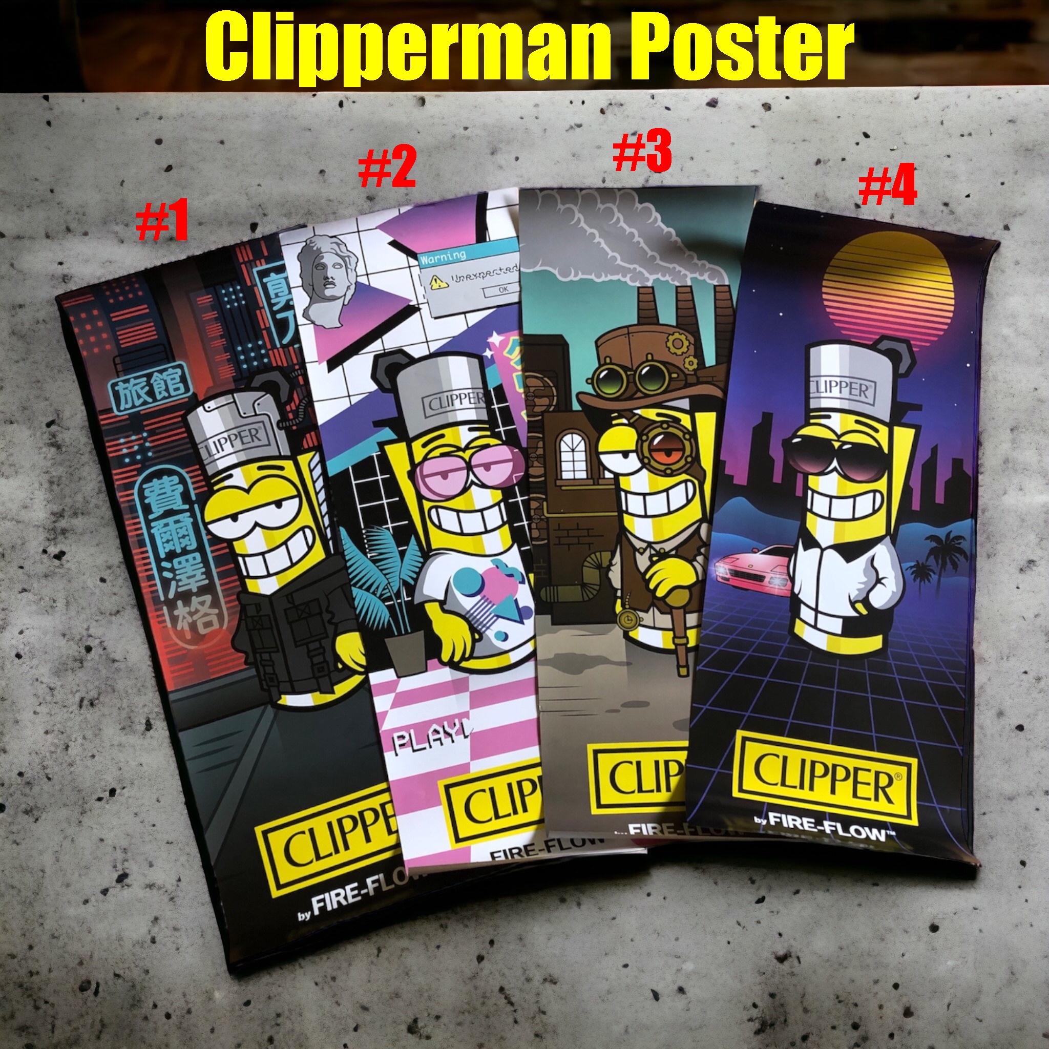 Clipperman Poster Groß (83cmx29cm) - Wir sind Feuer und Flamme ...