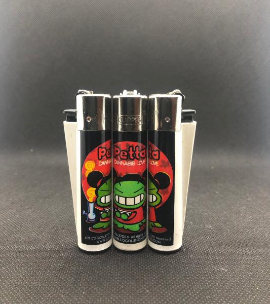 Clipper Feuerzeug Petta Cannabis Love Cogollitos