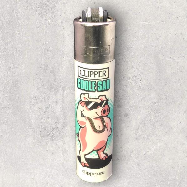 Schweinchen Clipper Feuerzeug 1/4